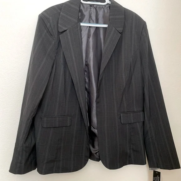 Daisy Fuentes Plaid Dress Jacket - Picture 1 of 6